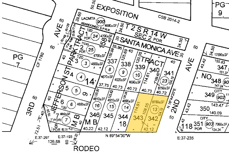 3795-3797 2nd Ave, Los Angeles, CA à louer - Plan cadastral – Image 3 sur 3