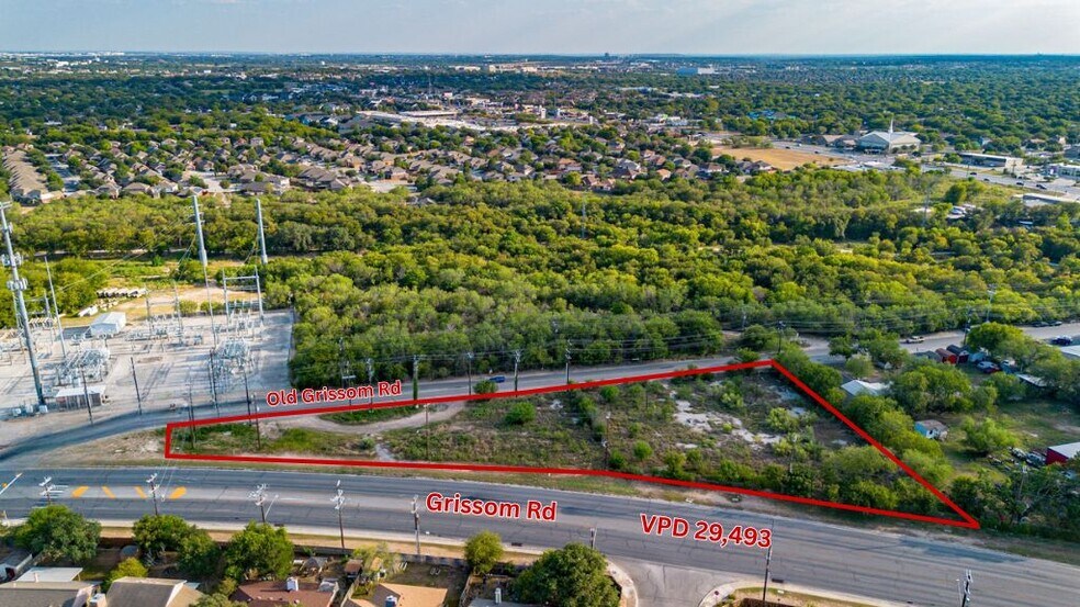 1.44 ± AC Grissom Rd Rd, San Antonio, TX à vendre - Aérien – Image 2 sur 12