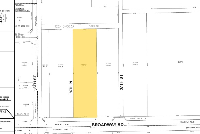 4207-4249 S 36th Pl, Phoenix, AZ à louer - Plan cadastral – Image 2 sur 2