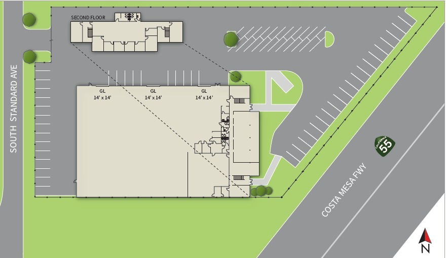 3201 S Standard Ave, Santa Ana, CA à louer - Plan de site – Image 2 sur 8