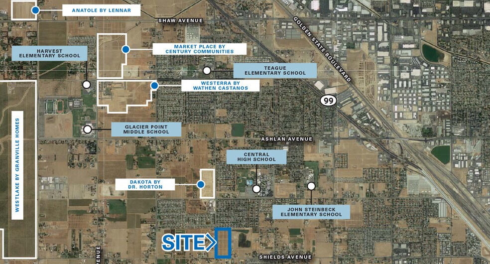 NEC W Shields & Polk Ave, Fresno, CA à vendre - Photo de l’immeuble – Image 1 sur 2