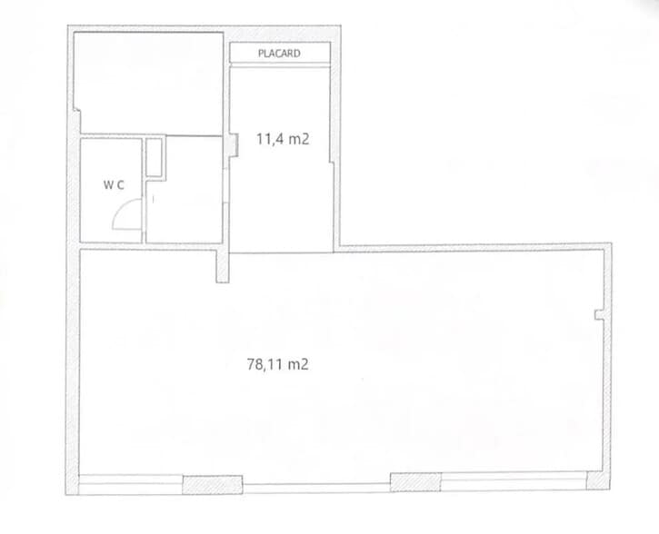 Local commercial dans Cagnes-sur-Mer à louer - Plan d’étage – Image 2 sur 2
