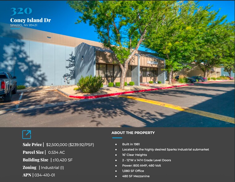 320 Coney Island Dr, Sparks, NV à vendre - Photo de l’immeuble – Image 2 sur 18