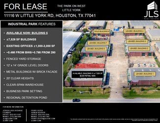 Plus de détails pour 11116 W Little York Rd, Houston, TX - Industriel/Logistique à louer