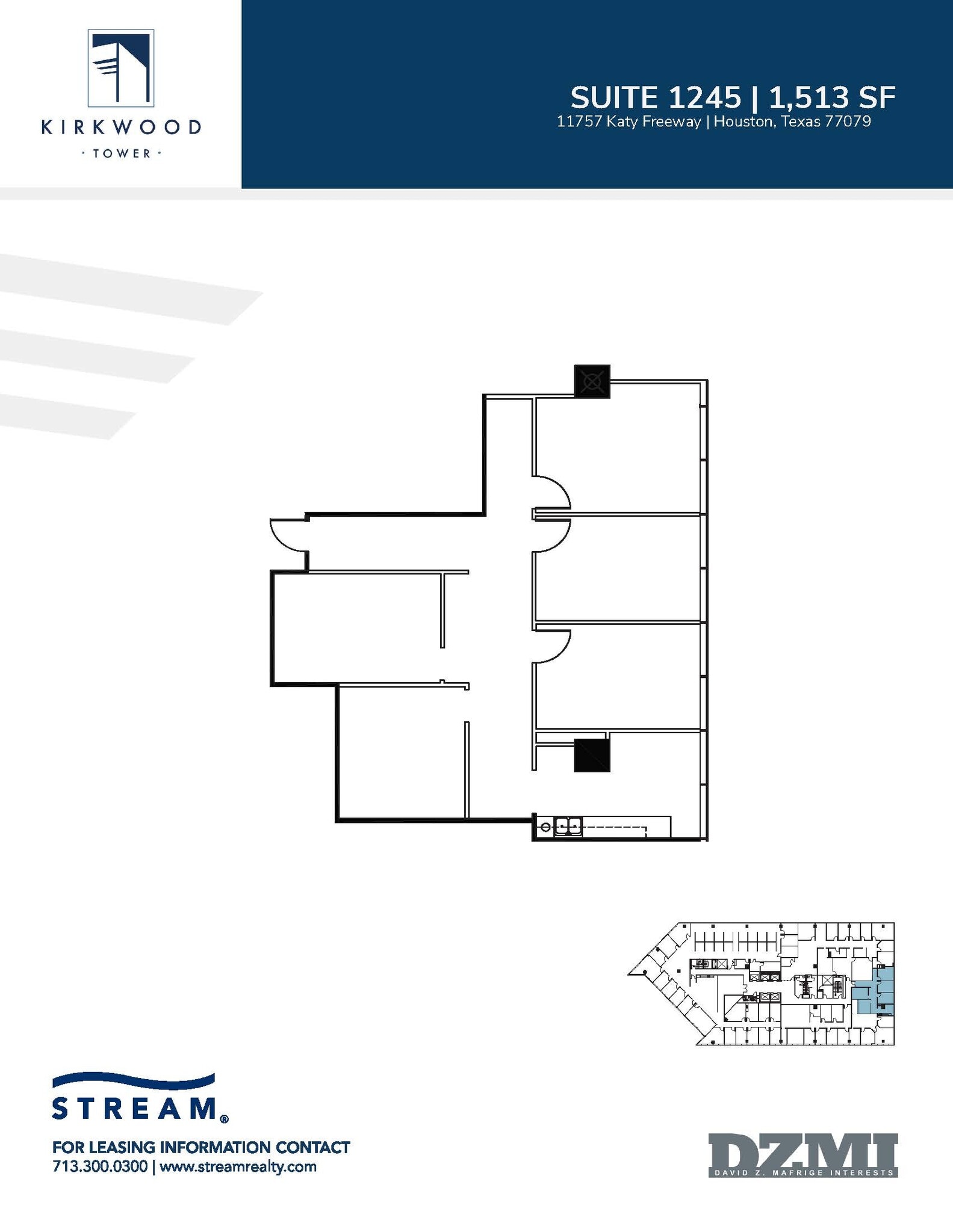 11757 Katy Fwy, Houston, TX à louer Plan d’étage– Image 1 sur 1