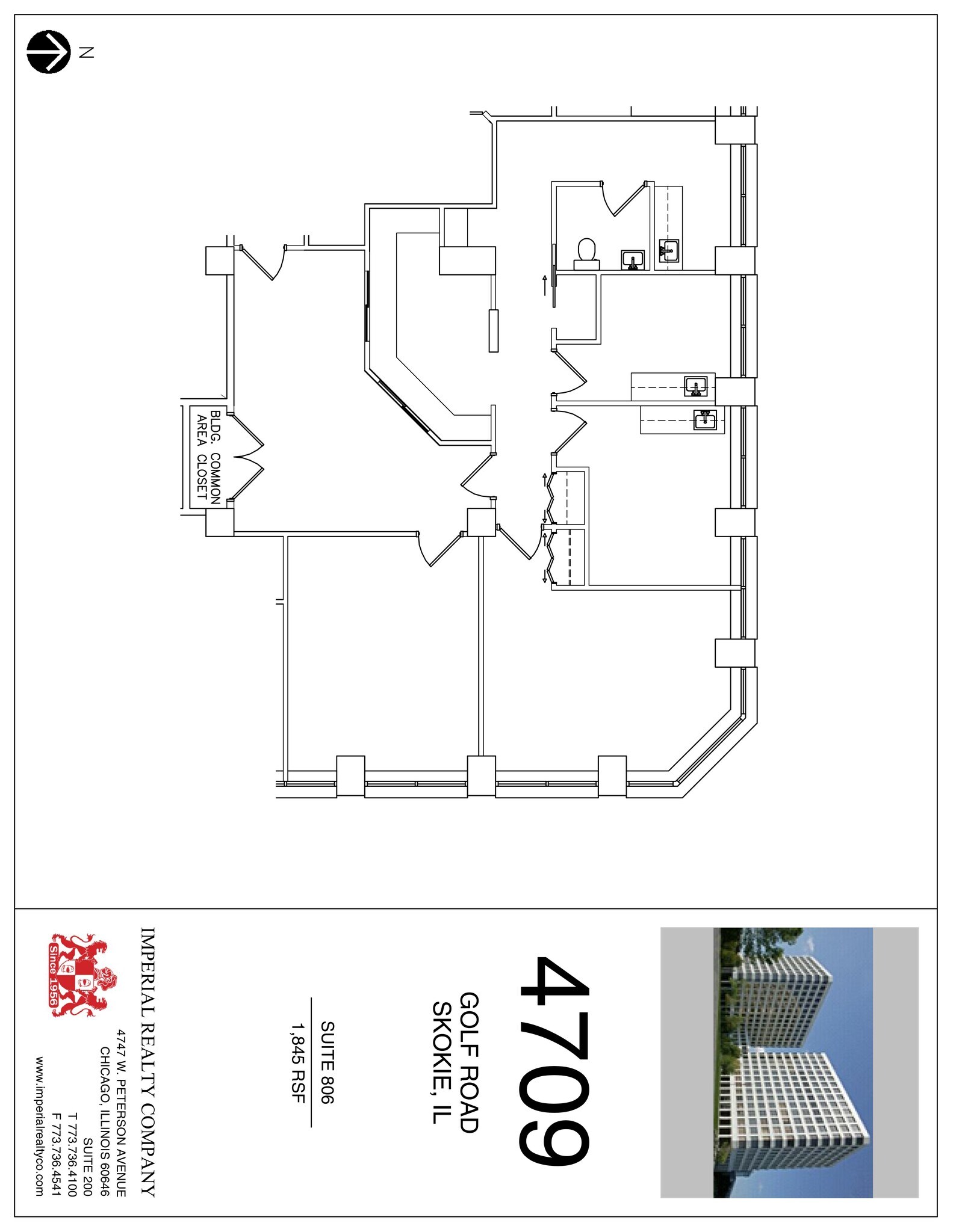 4709-4711 Golf Rd, Skokie, IL à louer Plan de site– Image 1 sur 1