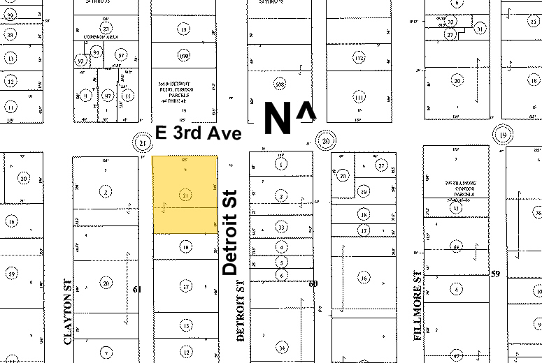 265-299 Detroit St, Denver, CO à louer - Plan cadastral – Image 2 sur 3