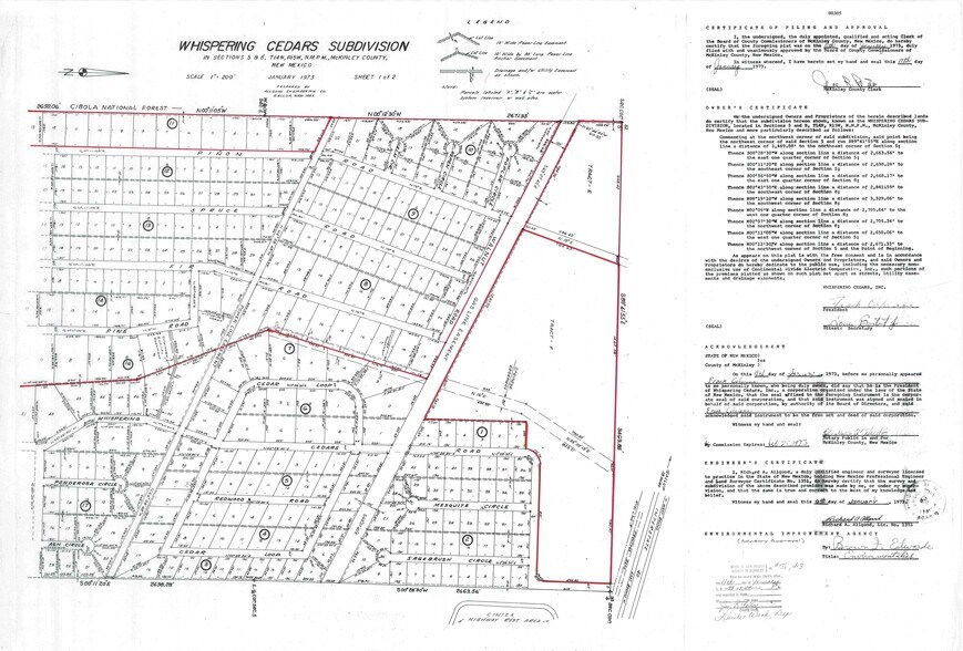 46 Whispering Cedars Rd, Jamestown, NM à vendre - Plan de site – Image 3 sur 4