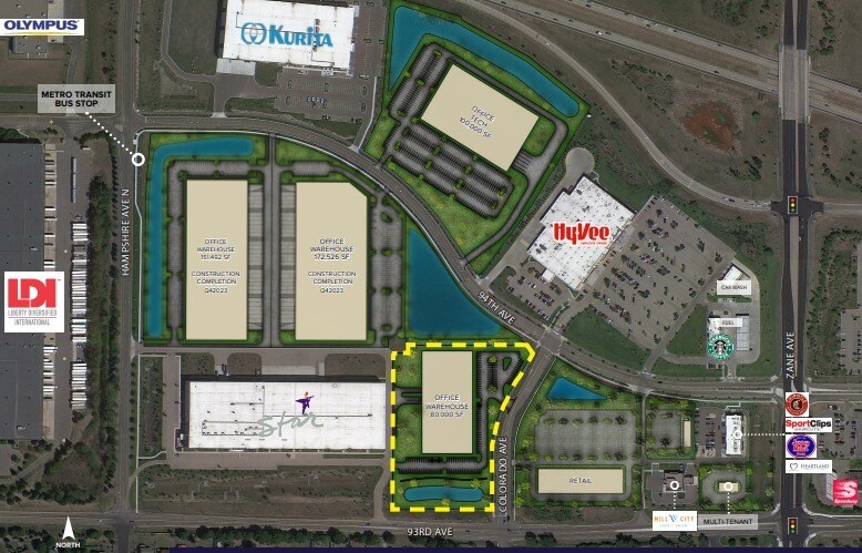 9351 Colorado Ave N, Brooklyn Park, MN à vendre - Aérien – Image 2 sur 3