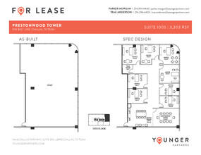 5151 Belt Line Rd, Dallas, TX à louer Plan d’étage– Image 2 sur 3