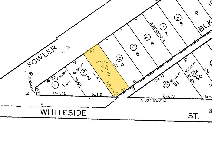 3242 Fowler St, Los Angeles, CA à vendre - Plan cadastral – Image 1 sur 16