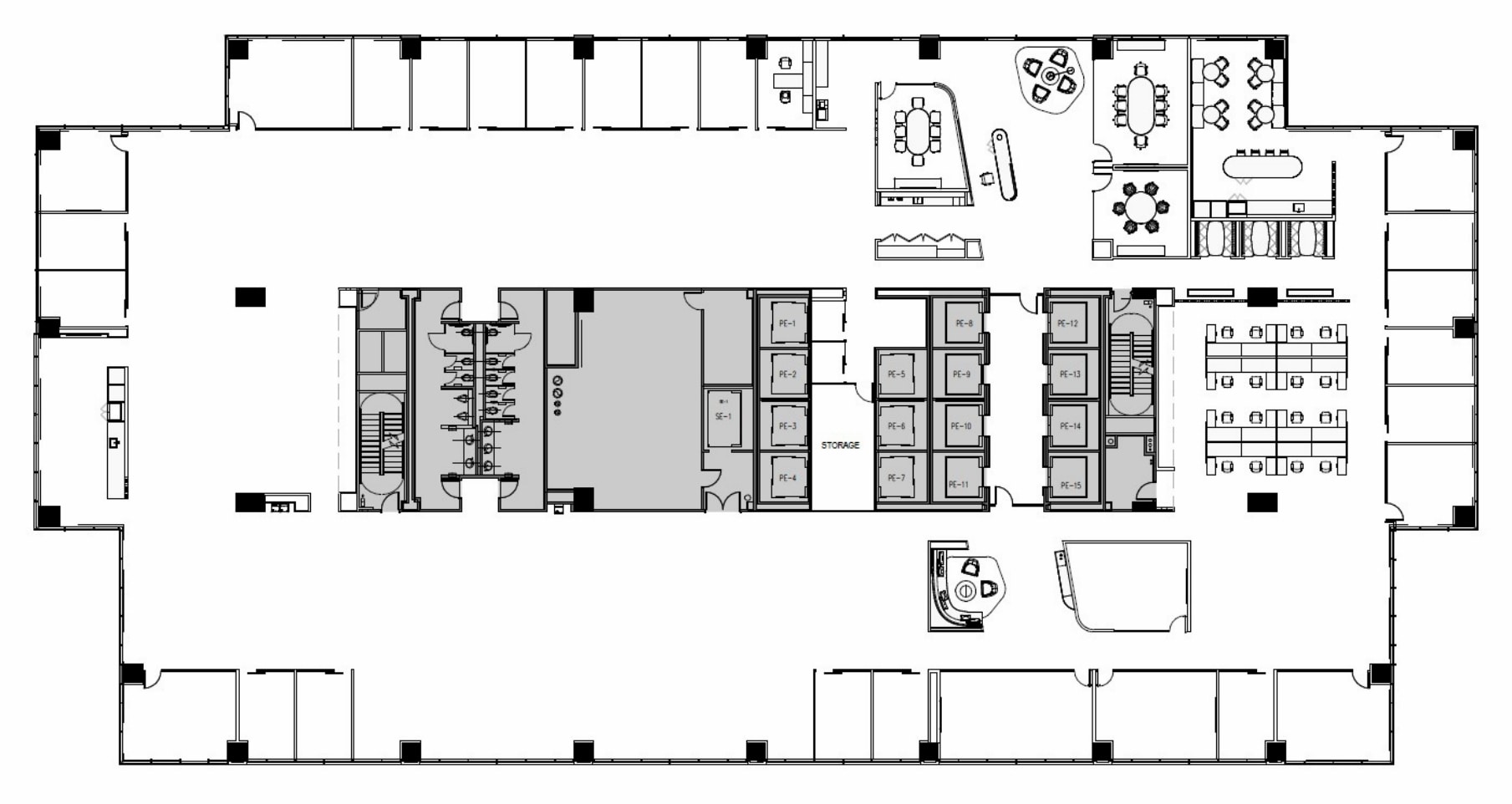 1000 Main St, Houston, TX à louer Plan d’étage– Image 1 sur 1