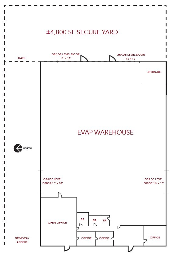 5611 S 24th St, Phoenix, AZ à louer Plan d’étage– Image 1 sur 5