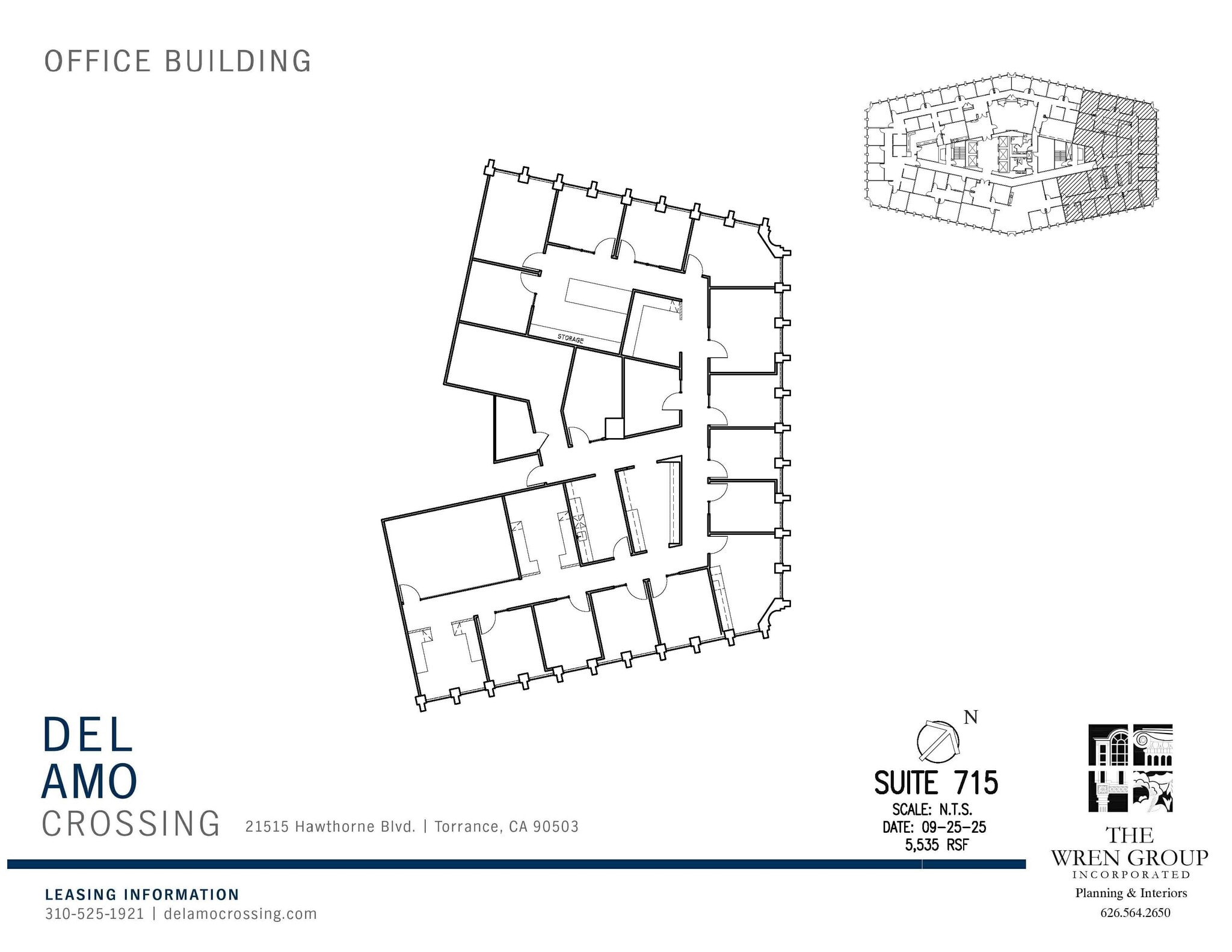 21515 Hawthorne Blvd, Torrance, CA à louer Plan d’étage– Image 1 sur 2