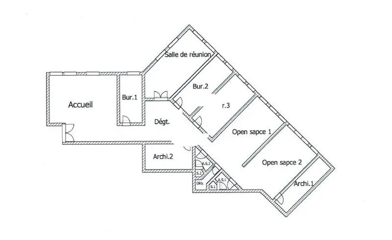 Bureau dans Meudon à vendre - Plan d’étage – Image 3 sur 3