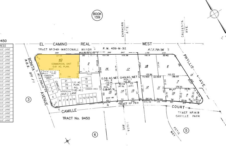 399 W El Camino Real, Mountain View, CA à louer - Plan cadastral – Image 2 sur 4