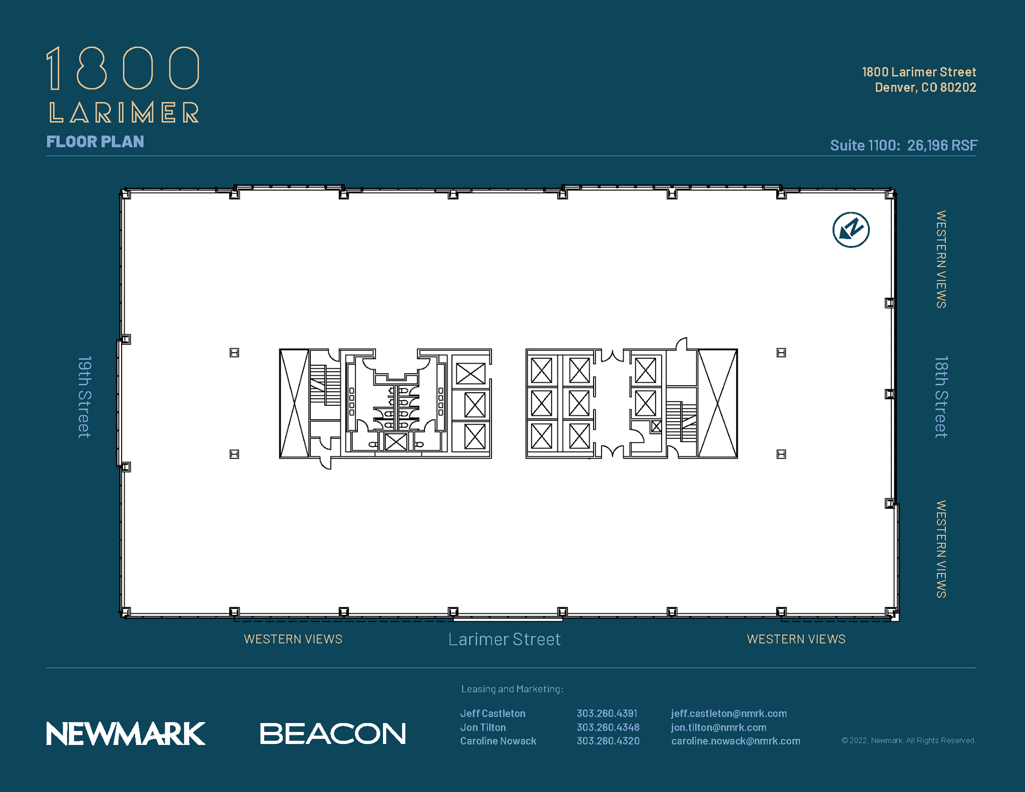 1800 Larimer St, Denver, CO à louer Plan d’étage– Image 1 sur 1