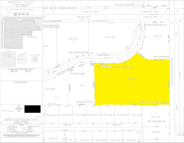 2135 W Obispo Ave, Gilbert, AZ à vendre - Plan cadastral – Image 2 sur 7