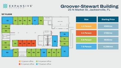 25 N Market St, Jacksonville, FL à louer Plan d’étage– Image 1 sur 3
