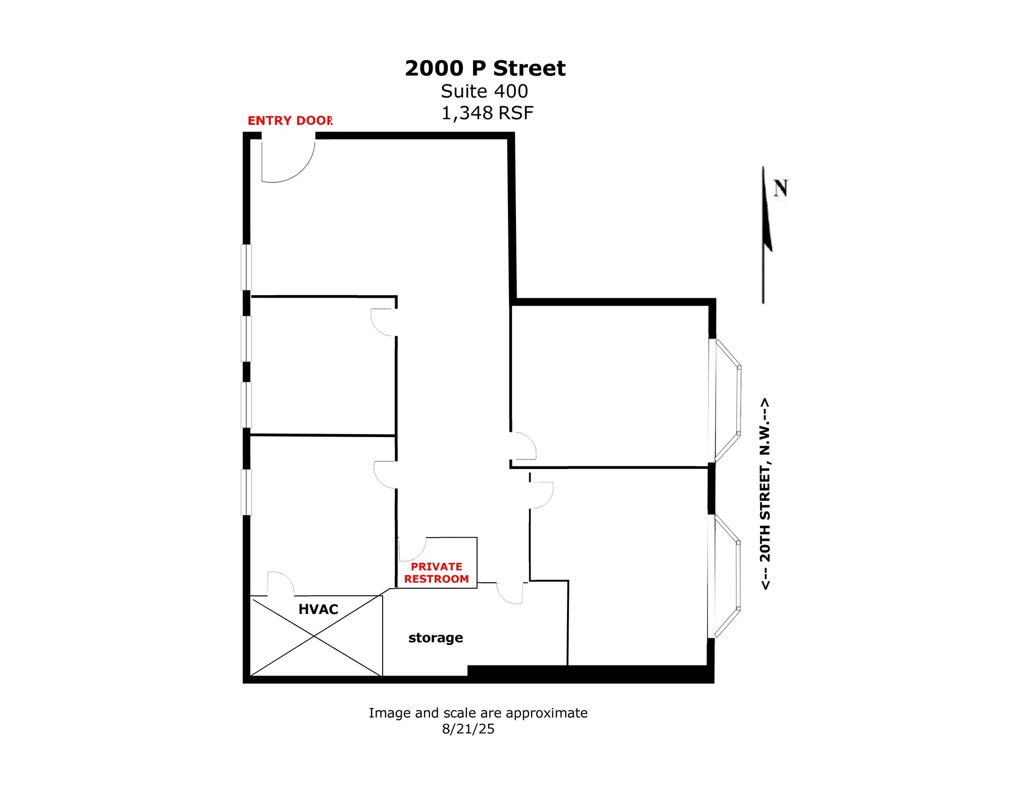 2000 P St NW, Washington, DC à louer Plan de site– Image 1 sur 1