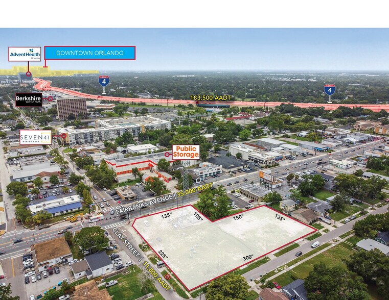 1801 W Fairbanks Ave, Winter Park, FL à vendre - Aérien – Image 3 sur 3