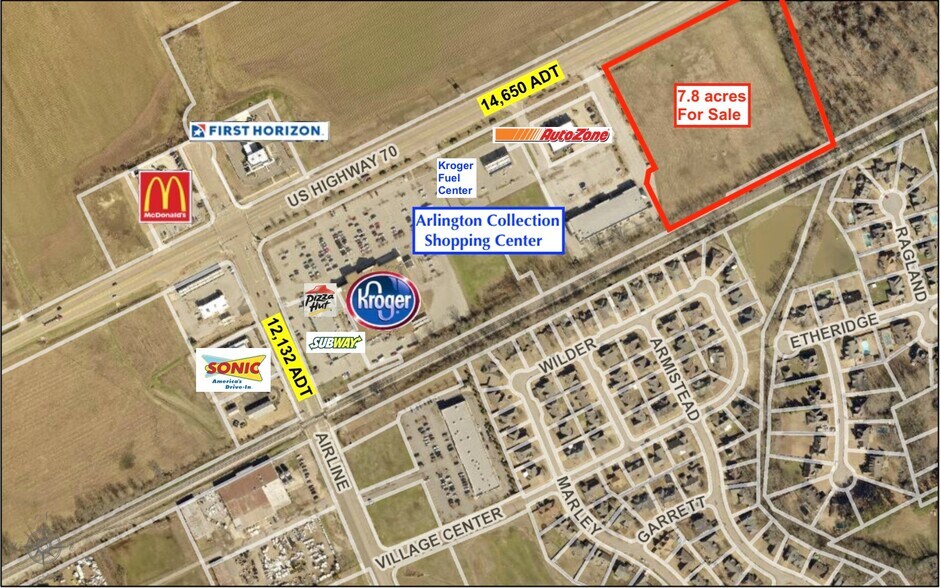 11695 US Highway 70, Arlington, TN à vendre - Photo principale – Image 1 sur 1