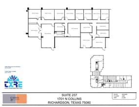 1701 N Collins Blvd, Richardson, TX à louer Plan d’étage– Image 1 sur 1