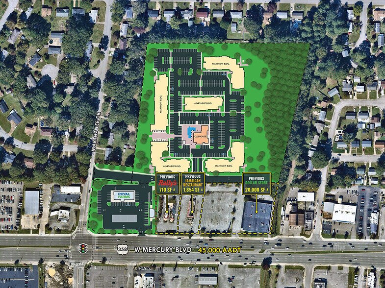 4020 W Mercury Blvd, Hampton, VA à louer - Photo de l’immeuble – Image 2 sur 2
