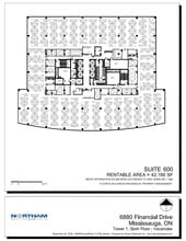 6880 Financial Dr, Mississauga, ON à louer Plan d’étage– Image 1 sur 1
