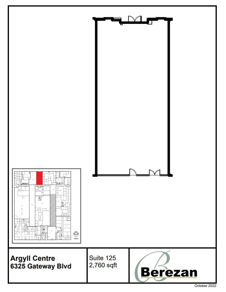 6325 Gateway Blvd NW, Edmonton, AB à louer Plan d’étage– Image 1 sur 1