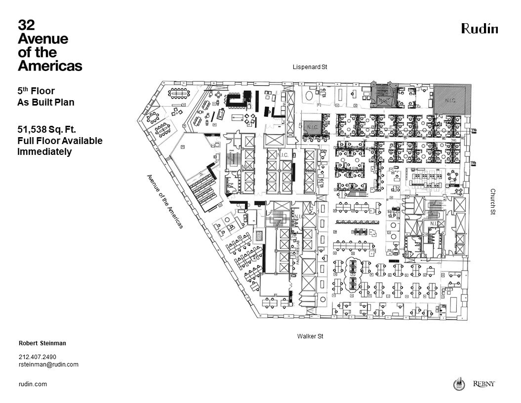 32 Avenue of the Americas, New York, NY à louer Plan d’étage– Image 1 sur 3