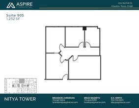 2211 Norfolk St, Houston, TX à louer Plan d’étage– Image 1 sur 1