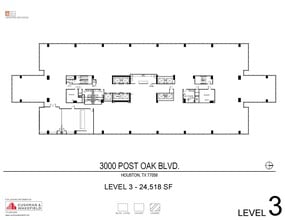 3000 Post Oak Blvd, Houston, TX à louer Plan d’étage– Image 1 sur 1