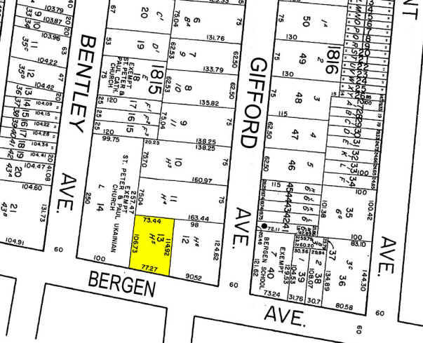 565 Bergen Ave, Jersey City, NJ à vendre - Plan cadastral – Image 3 sur 42
