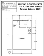 1815 W 205th St, Torrance, CA à louer Plan d’étage– Image 1 sur 1