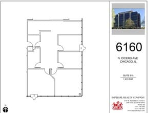 6160 N Cicero Ave, Chicago, IL à louer Plan d’étage– Image 2 sur 5