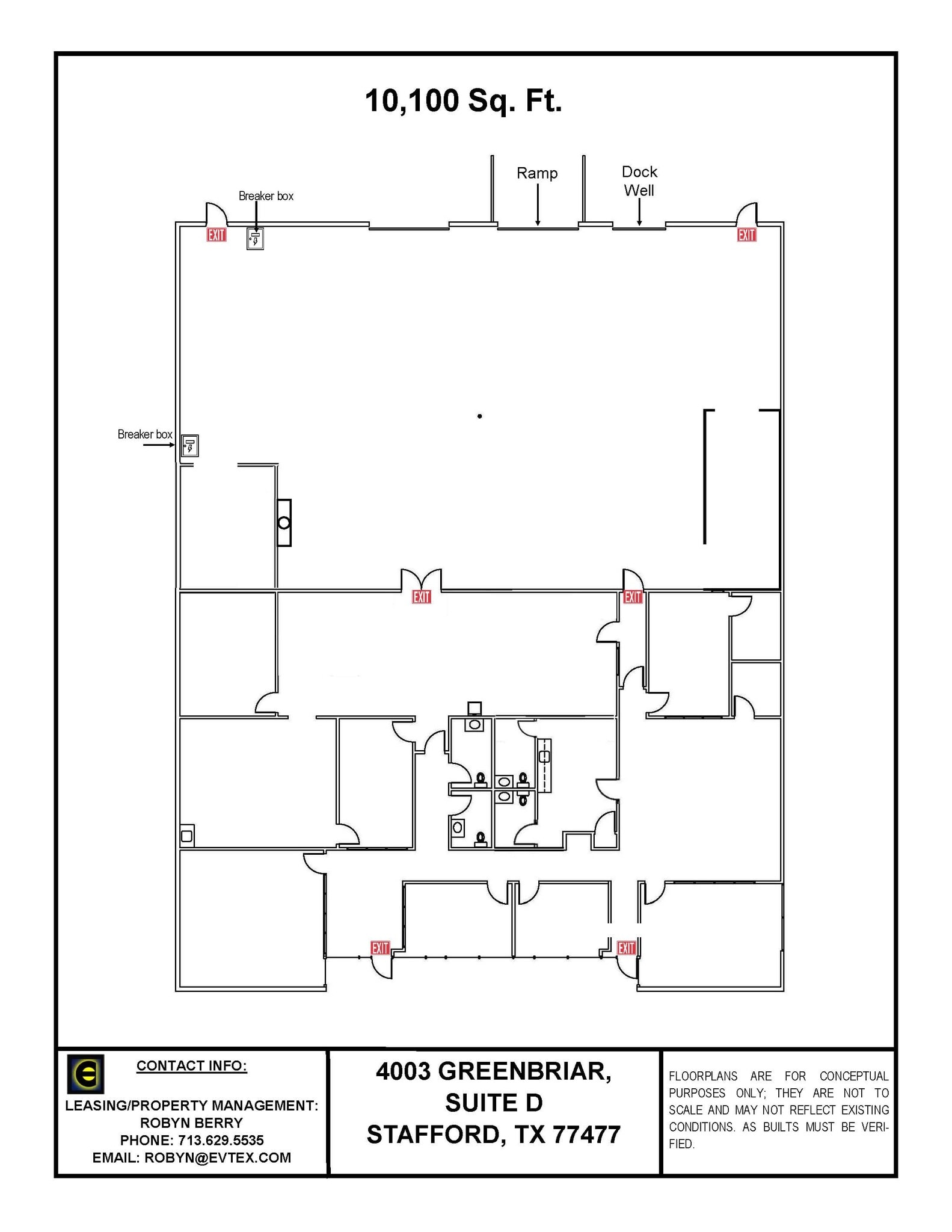 4003 Greenbriar Dr, Stafford, TX à louer Plan d’étage– Image 1 sur 1