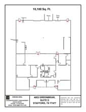 4003 Greenbriar Dr, Stafford, TX à louer Plan d’étage– Image 1 sur 1