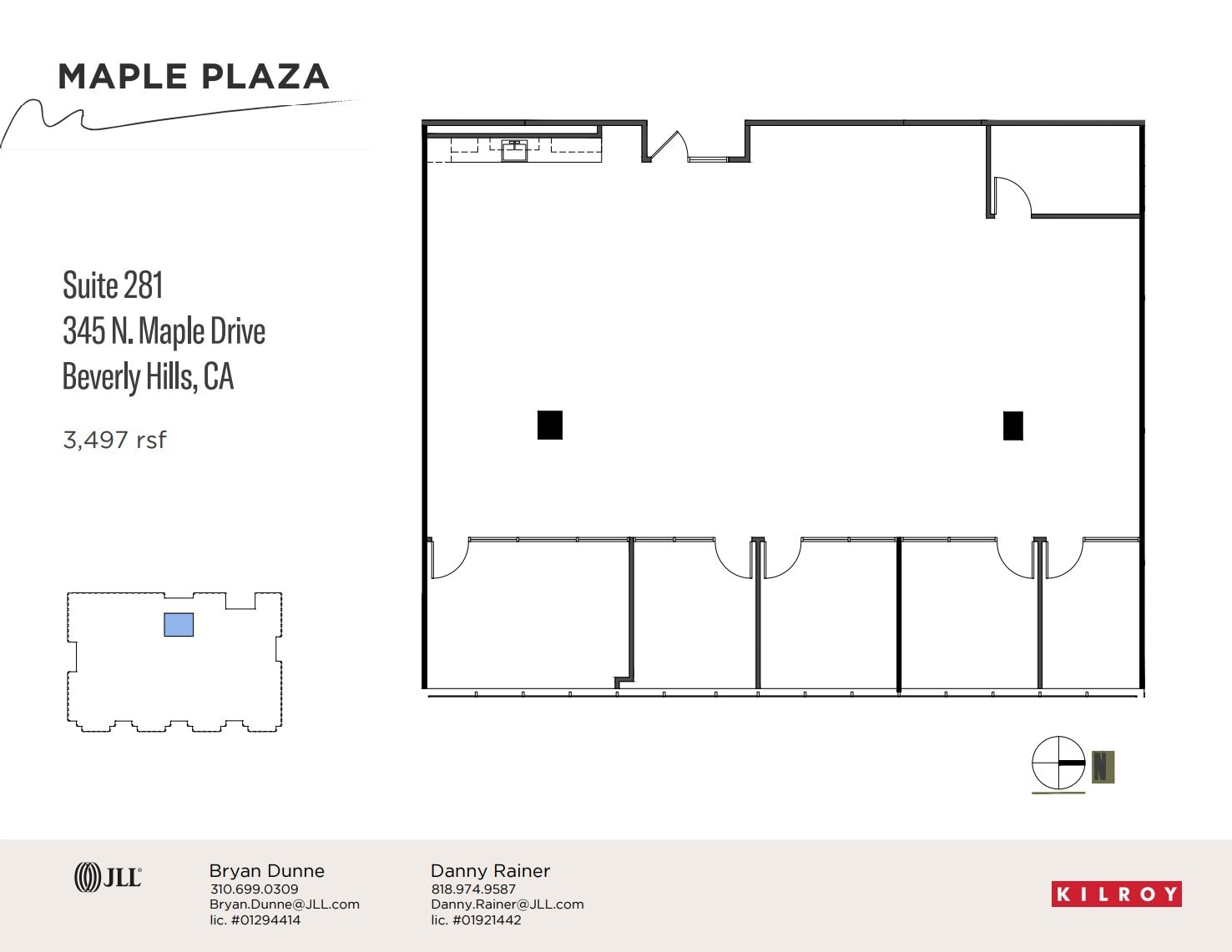 345 N Maple Dr, Beverly Hills, CA à louer Plan d’étage– Image 1 sur 1