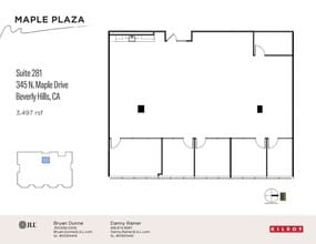 345 N Maple Dr, Beverly Hills, CA à louer Plan d’étage– Image 1 sur 1