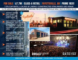 Plus de détails pour 3615 N Steele Blvd, Fayetteville, AR - Local commercial à vendre