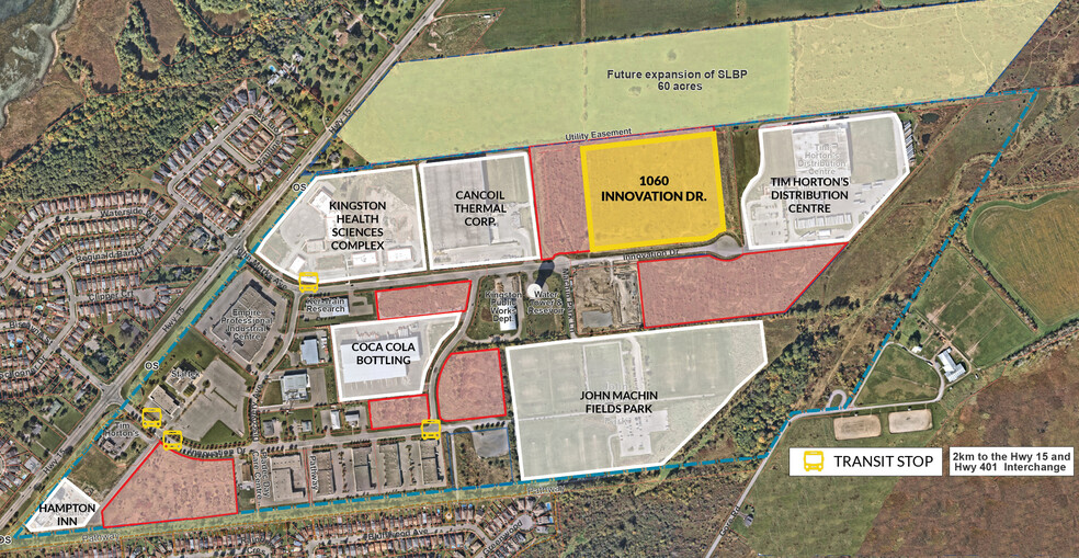 1032-1042 Innovation Dr, Kingston, ON à louer - Plan de site – Image 2 sur 2