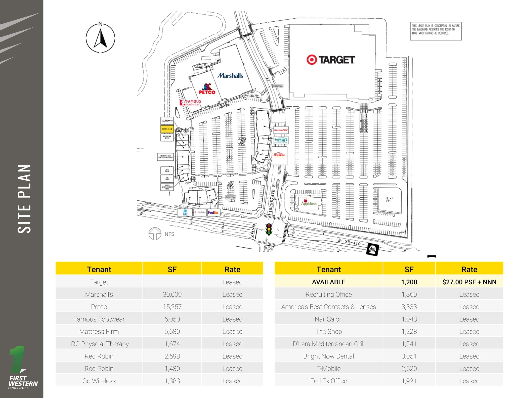 9423-9443 192nd Ave E, Bonney Lake, WA à louer Plan de site– Image 1 sur 1