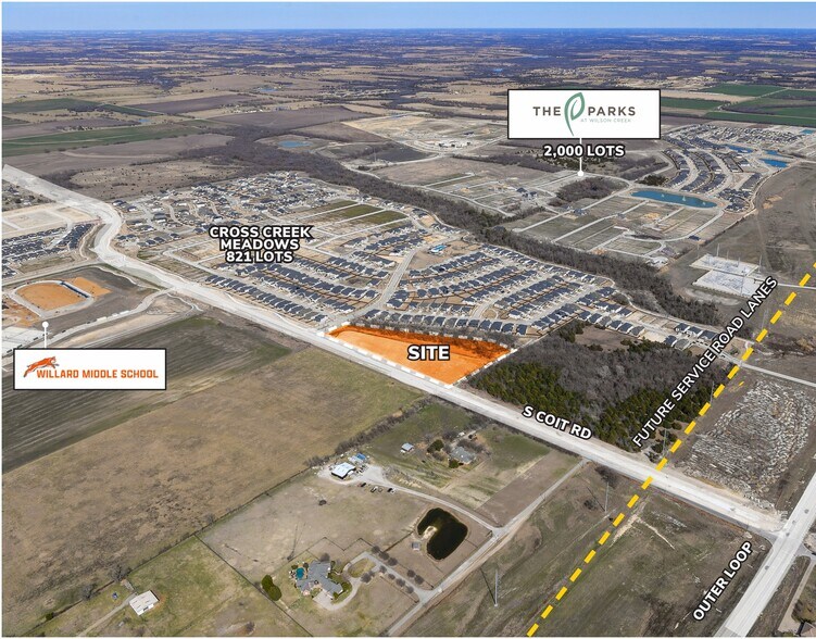 Coit Rd, Celina, TX à vendre - Aérien – Image 3 sur 5