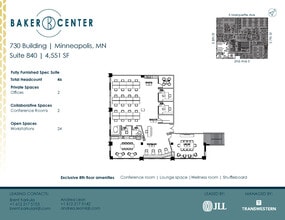 733 Marquette Ave, Minneapolis, MN à louer Plan d’étage– Image 1 sur 5