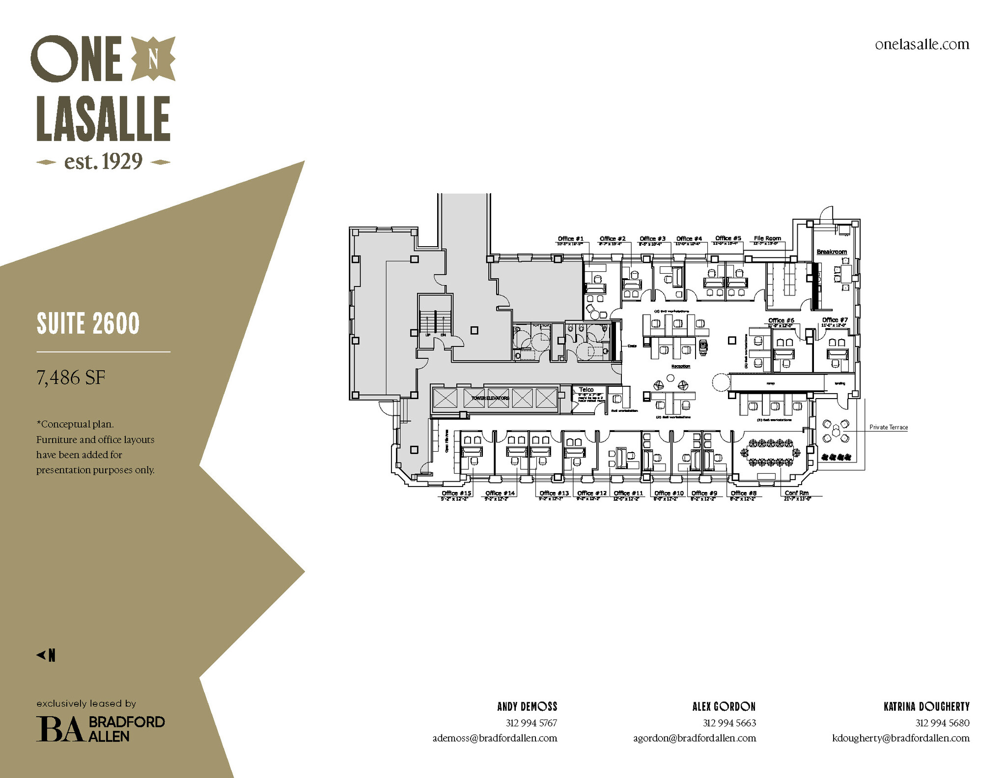 1 N La Salle St, Chicago, IL à louer Plan d’étage– Image 1 sur 1