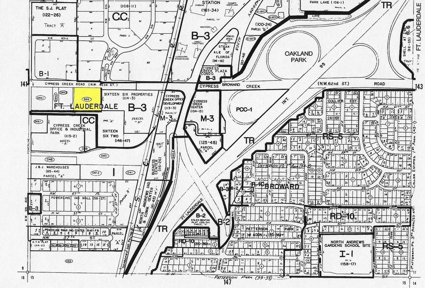 800 W Cypress Creek Rd, Fort Lauderdale, FL à louer - Plan cadastral – Image 2 sur 5