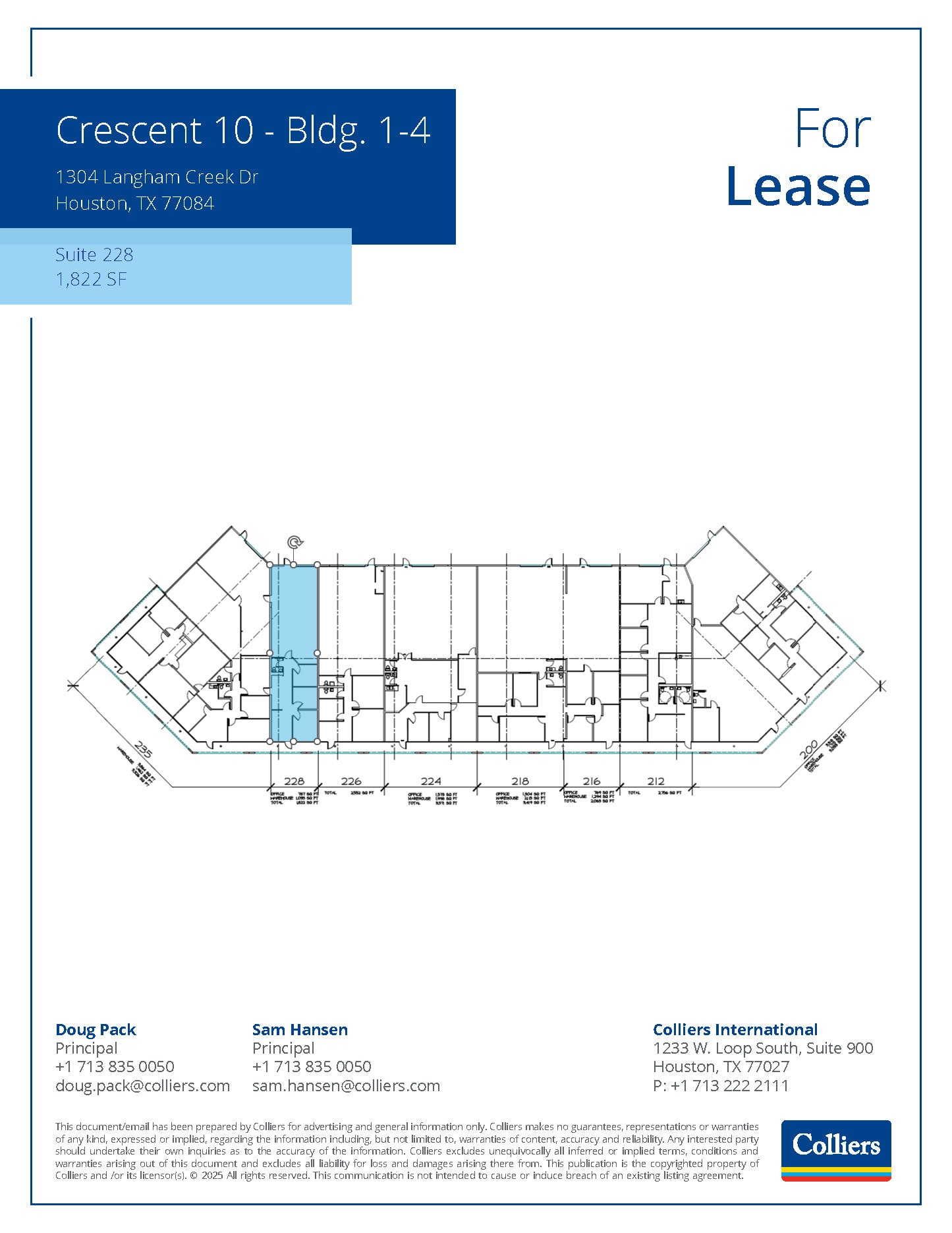 1304 Langham Creek Dr, Houston, TX à louer Plan d’étage– Image 1 sur 1