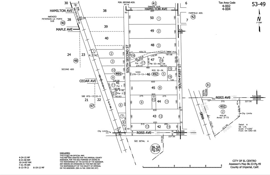 1210 2nd Street st, El Centro, CA à vendre - Plan cadastral – Image 2 sur 15