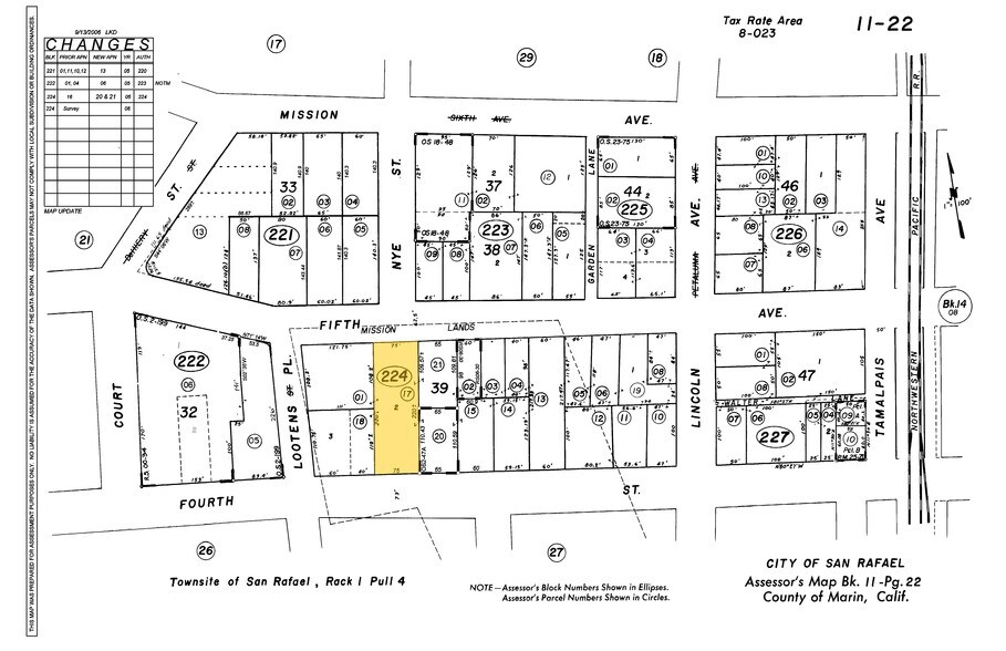 874 4th St, San Rafael, CA à louer - Plan cadastral – Image 3 sur 7